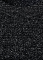 Kurzarmpullover mit Lurex