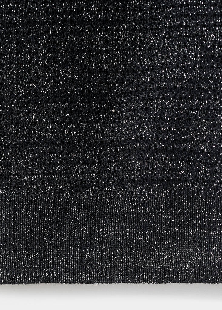 Kurzarmpullover mit Lurex