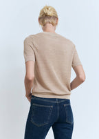 Short-Sleeved Lurex Jumper