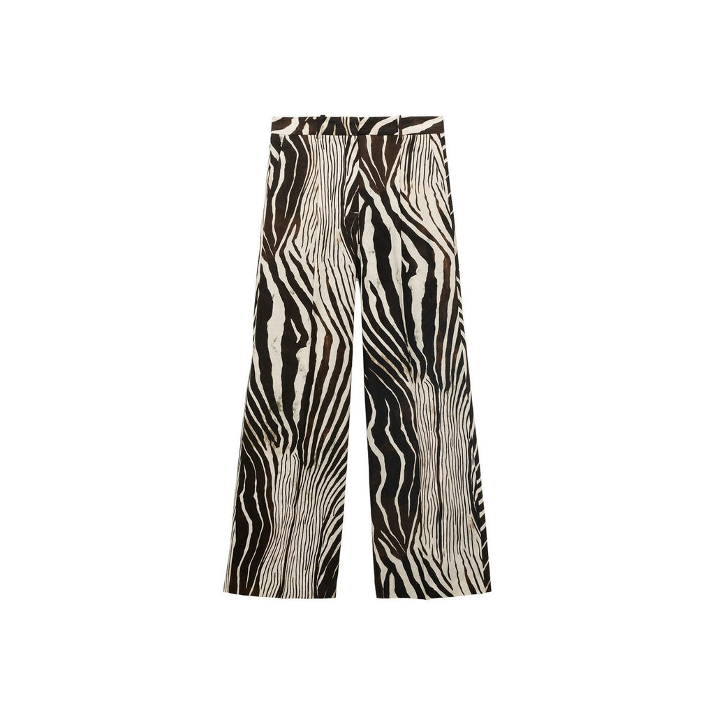 Pantalon Lin Imprimé Zèbre