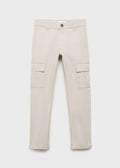 Pantalón Cargo Gris Glaciar - Niño