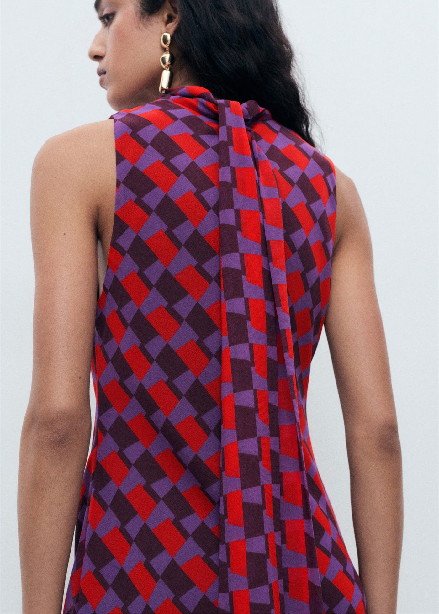 Printed Dress Detail