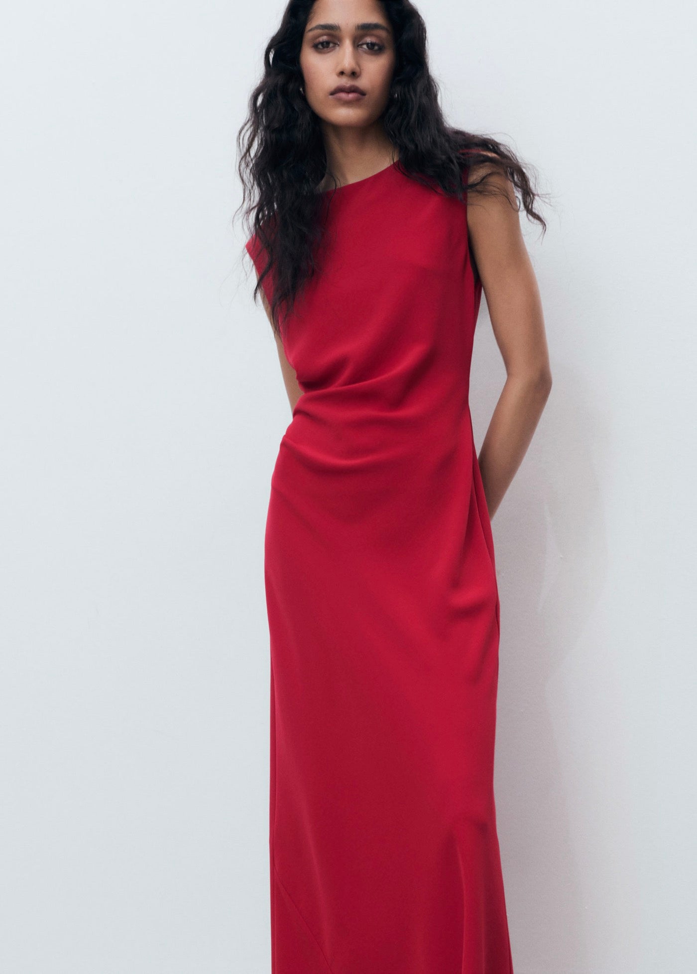Robe Midi Froncée