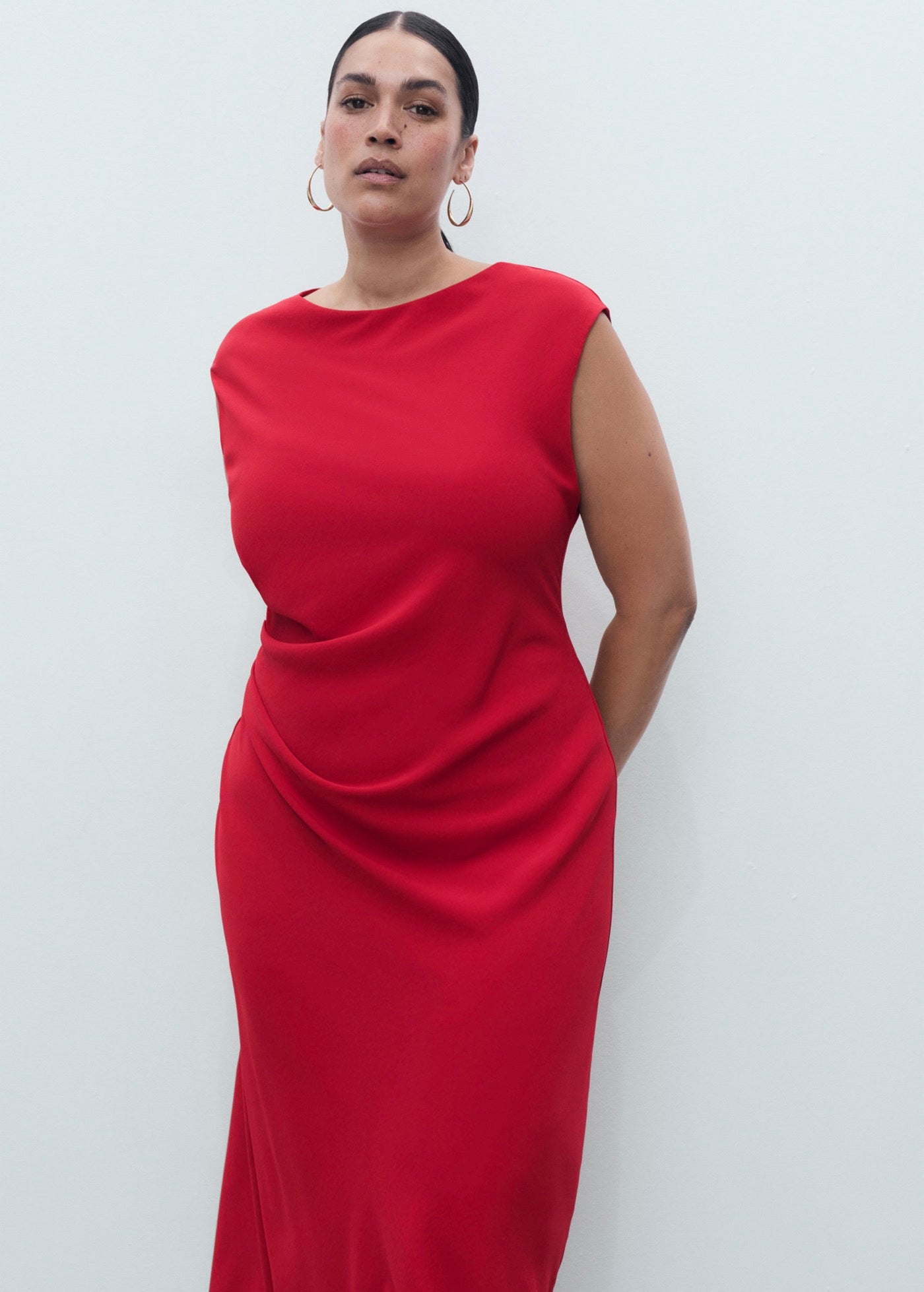 Robe Midi Froncée