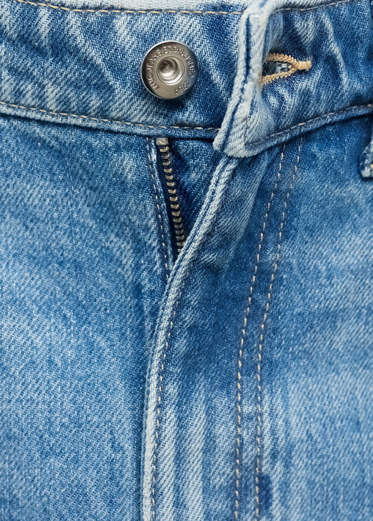 Straight-Leg-Jeans mit hoher Taille