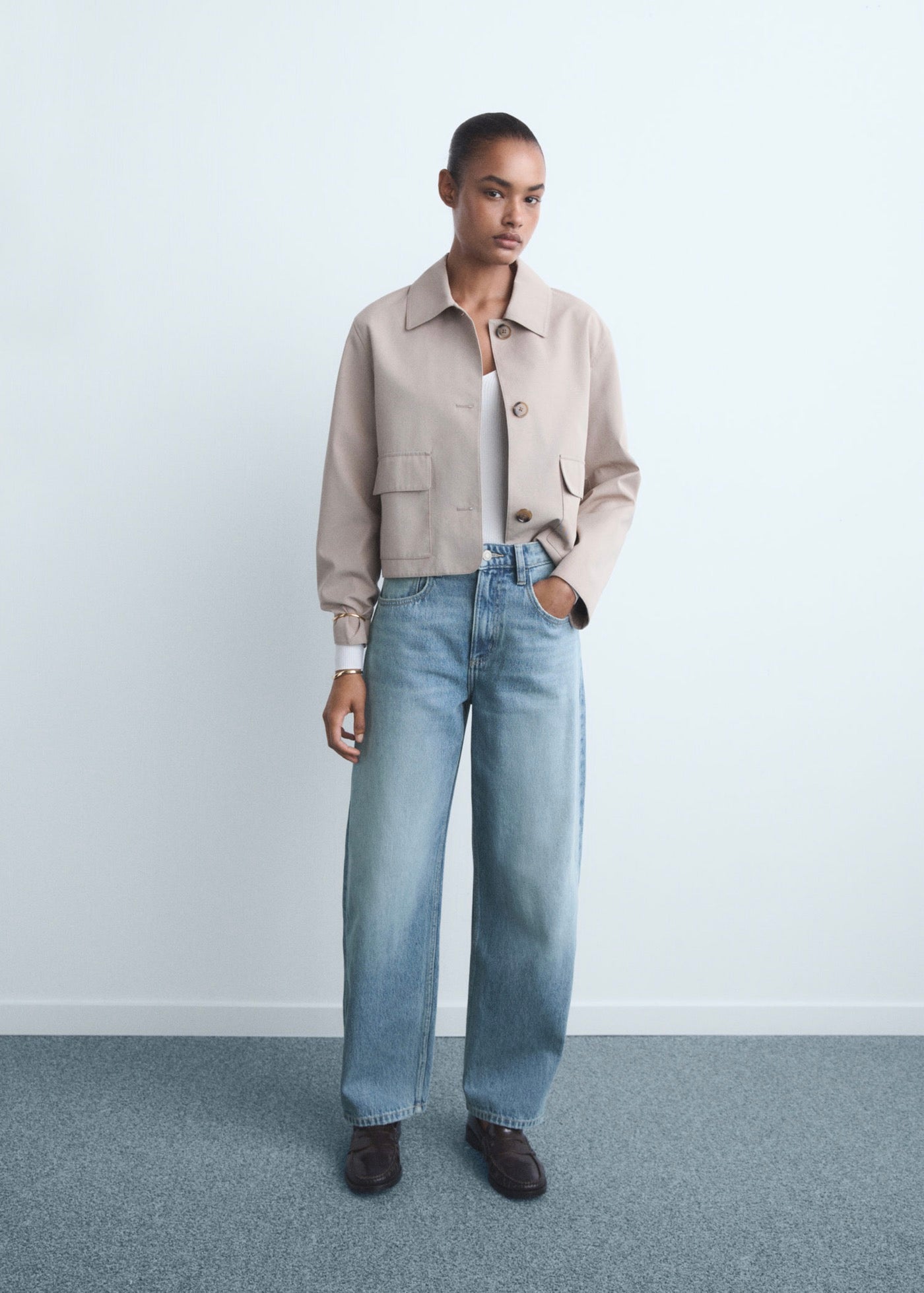 Jean Barrel Taille Haute