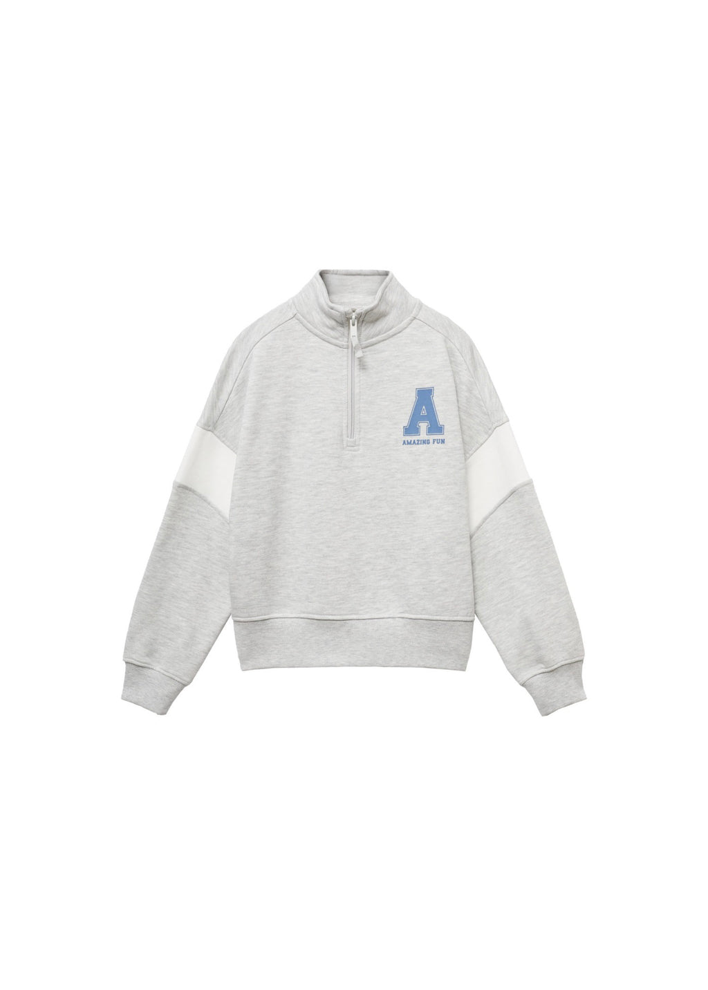 Sudadera Amazing Gris Claro Jaspeado - Niña