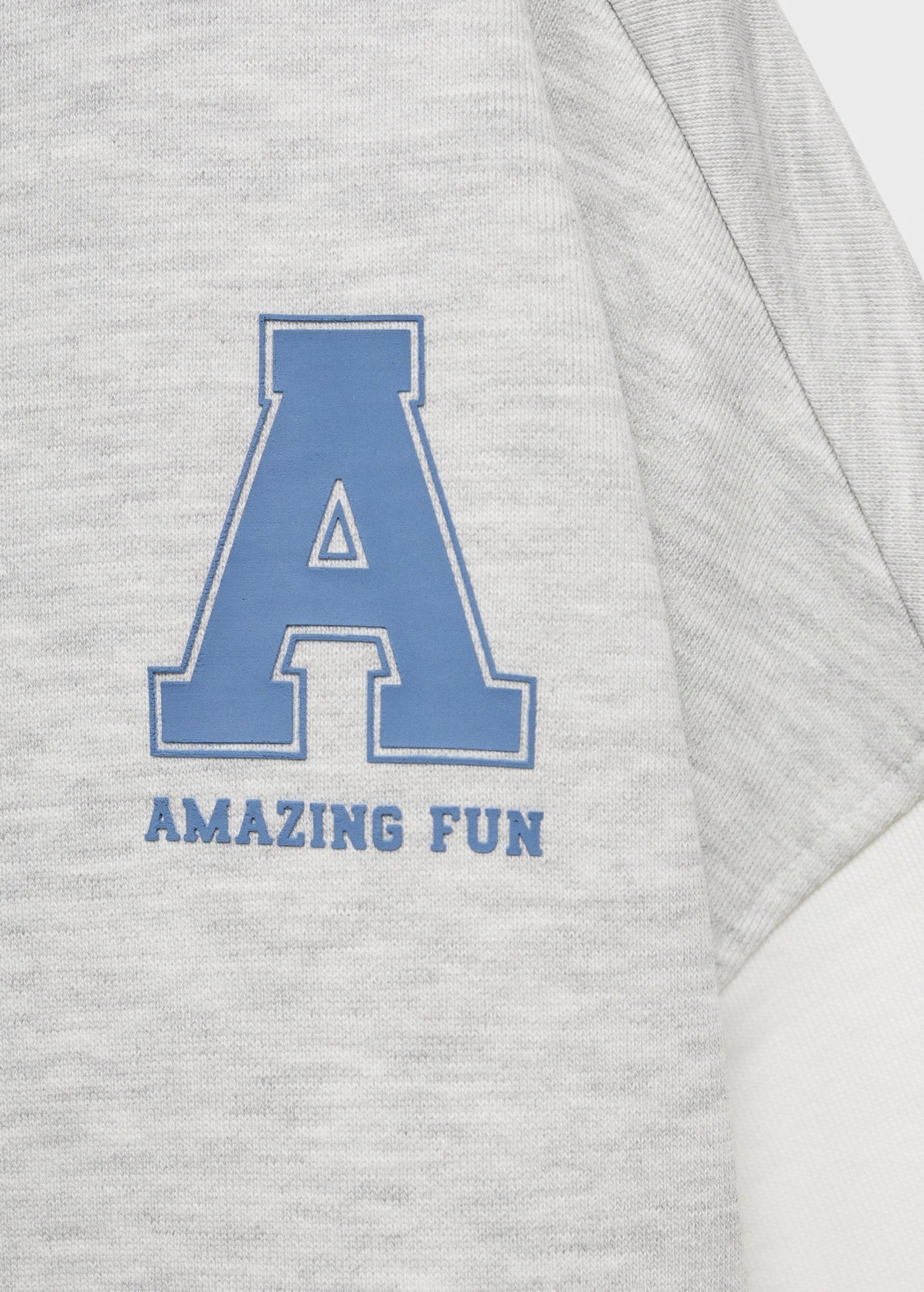 Sudadera Amazing Gris Claro Jaspeado - Niña