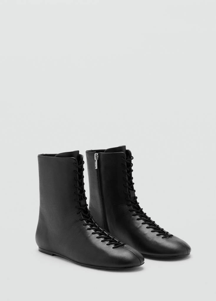Bottines Cuir Lacets