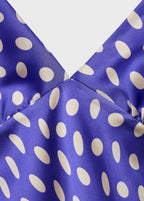 Robe Satinée Pois