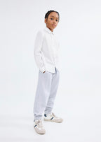 Chemise Popelin Blanc - Garçon