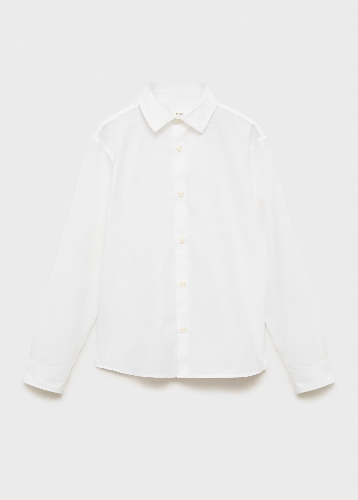 Chemise Popelin Blanc - Garçon