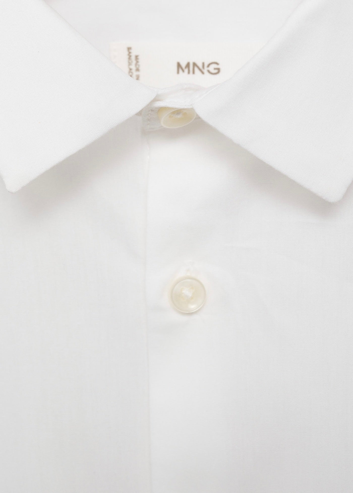 Chemise Popelin Blanc - Garçon
