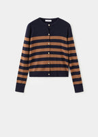 Cardigan mit geschlitzten Bündchen