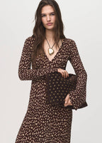 Robe Imprimée Col En V