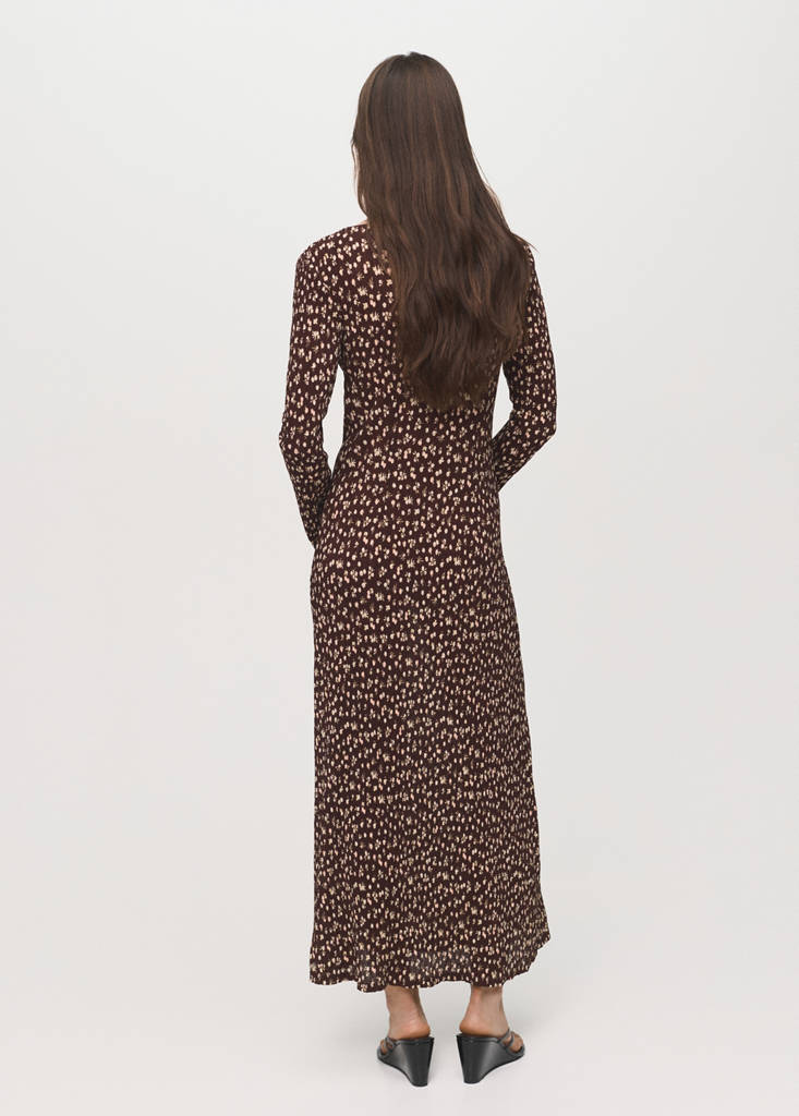Robe Imprimée Col En V