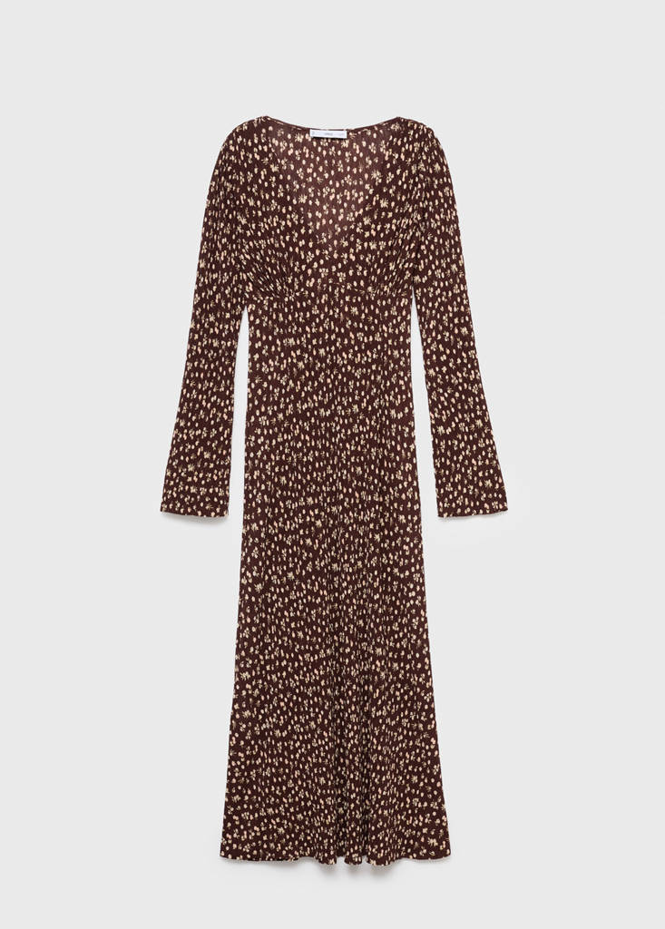 Robe Imprimée Col En V