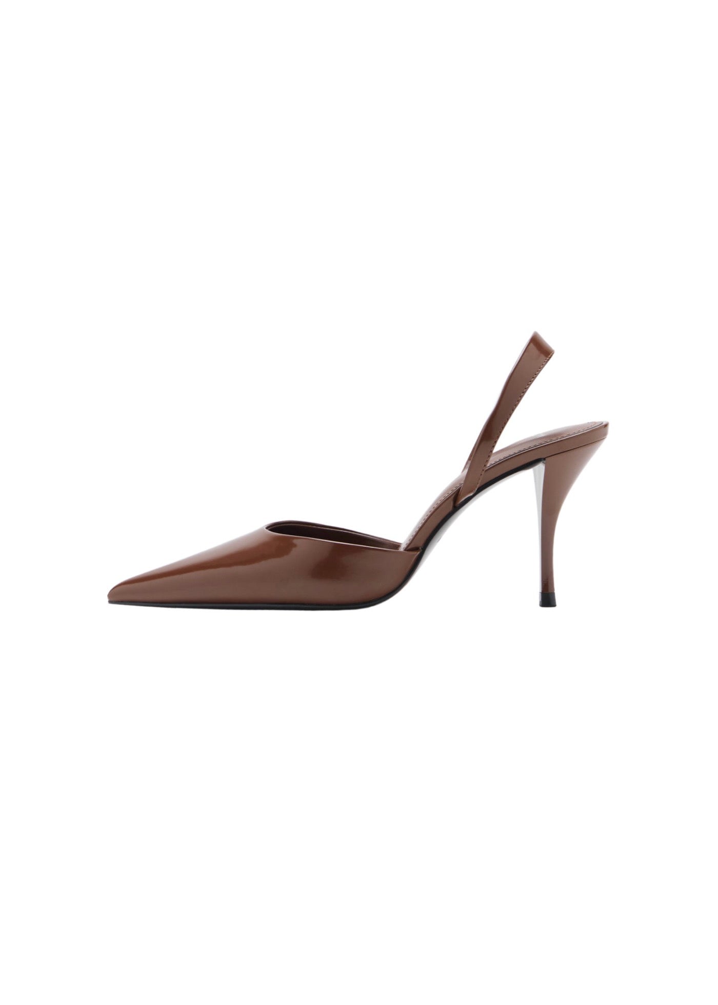 Chaussures À Talons Vernies Bout Pointu