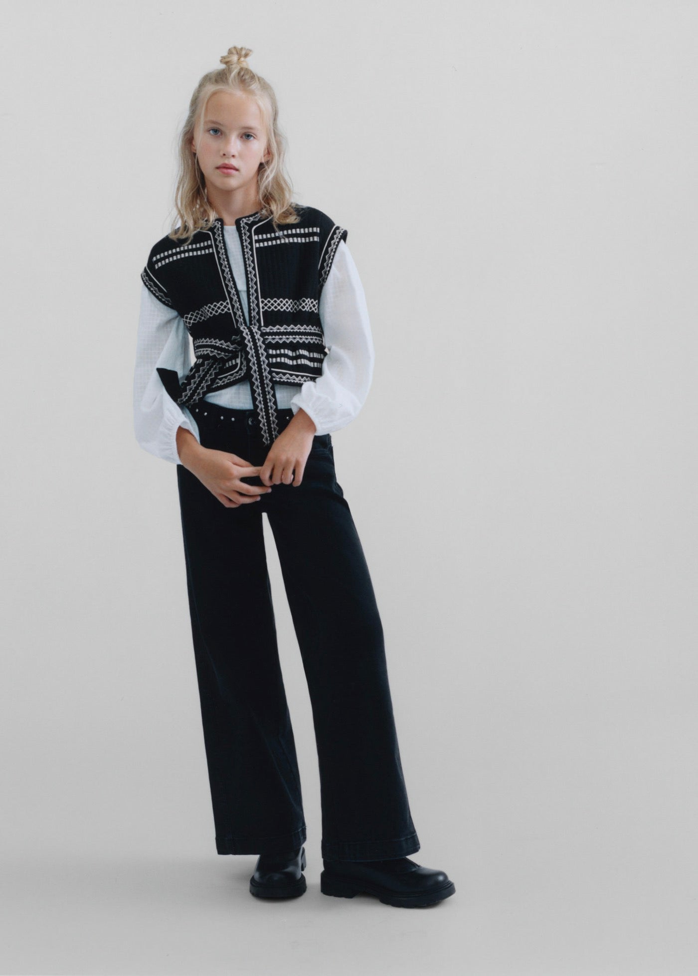 Gilet Jasmine Noir - Fille