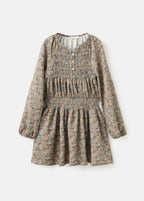 Robe Ingrid Vert Foncé - Fille