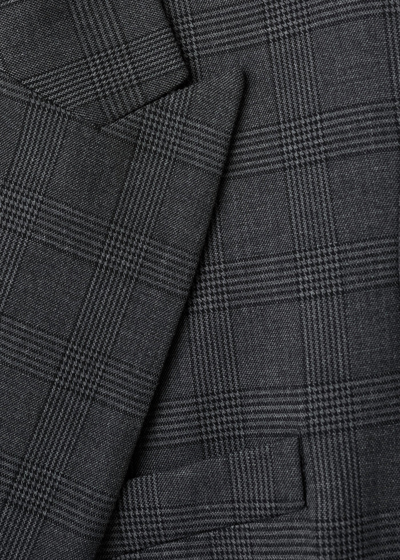 Blazer Costume À Carreaux Double Boutonnage