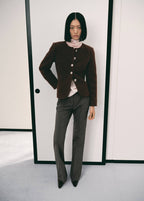 Bouclé Jacket with Jewelled Buttons