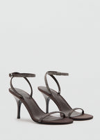 Sandales Talon Lanière Strass
