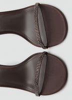 Sandales Talon Lanière Strass