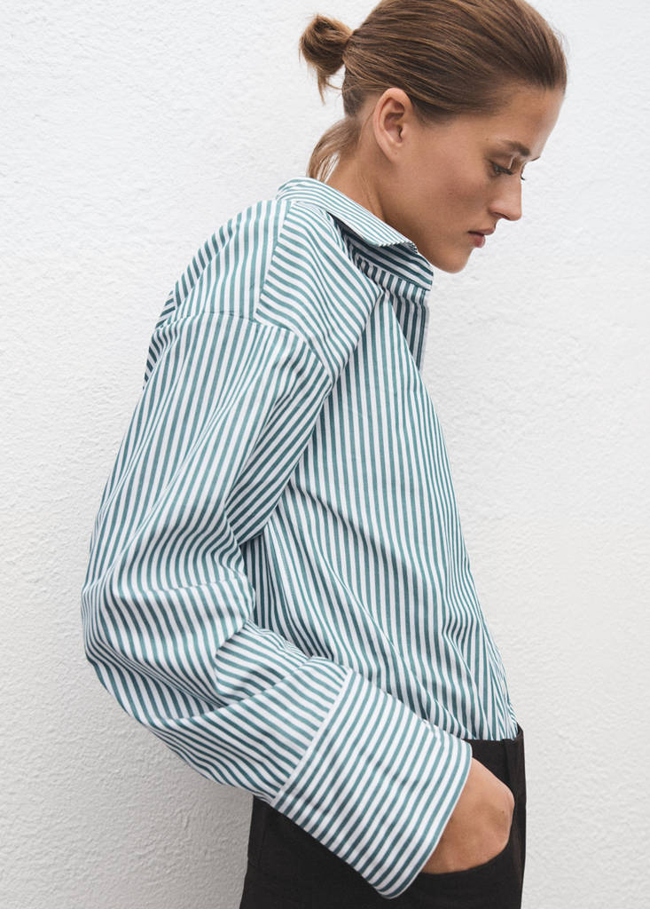 Gestreifte Oversize-Bluse