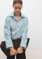 Gestreifte Oversize-Bluse