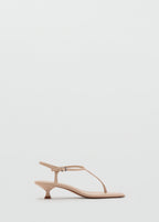 Sandales Lanières Talon Kitten Heel