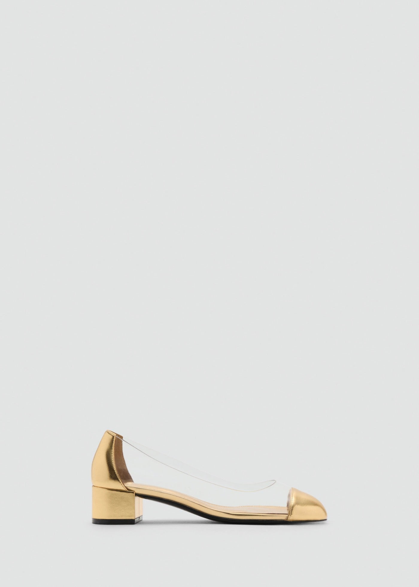 Chaussures À Talons Combinés En Vinyle