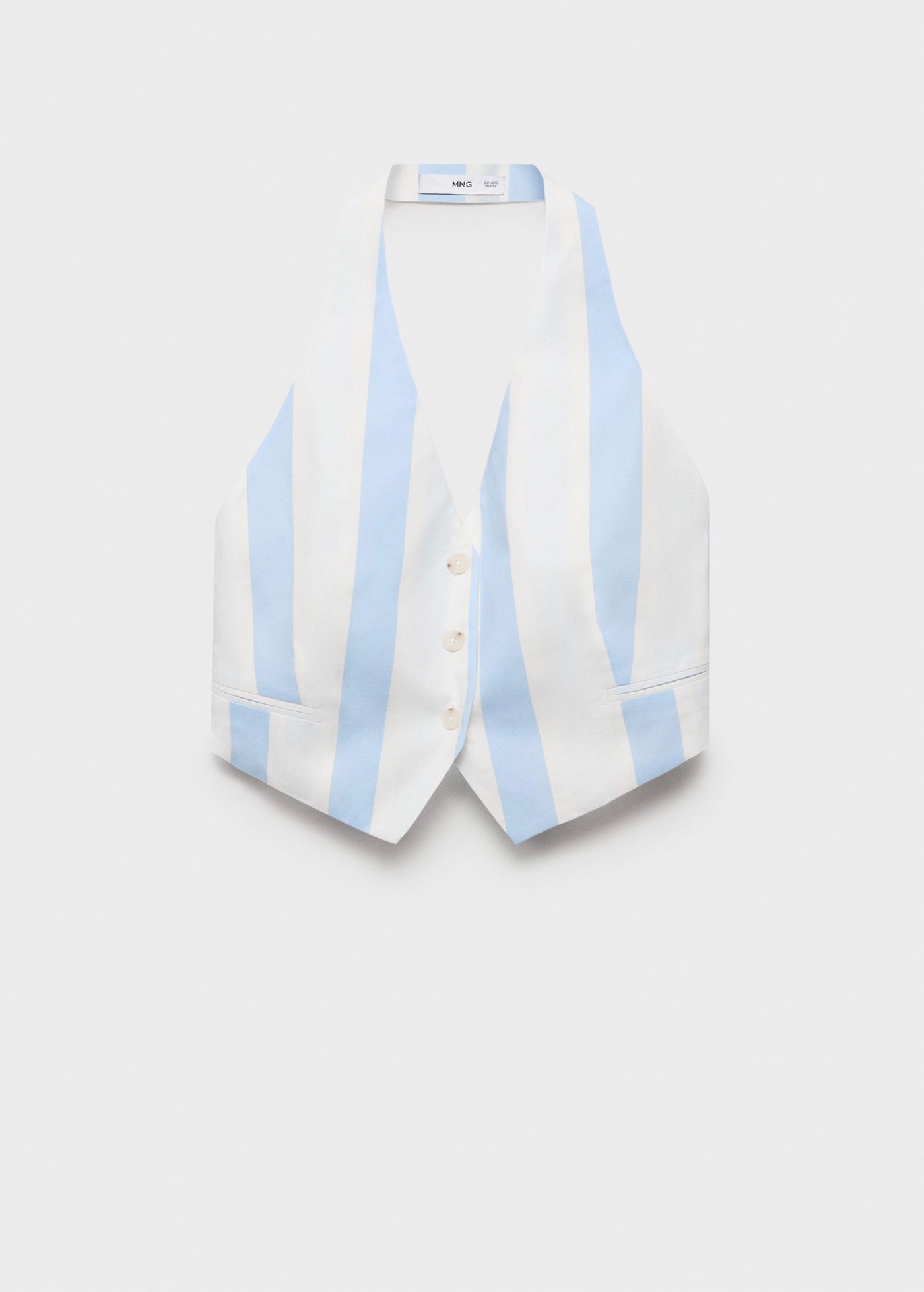Gilet Emmanchures Américaines À Rayures