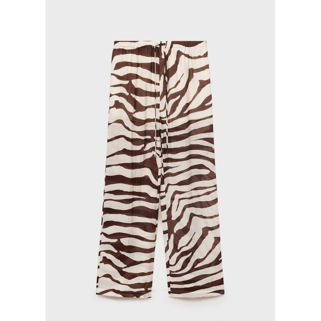Zebra Print Fluid Trousers