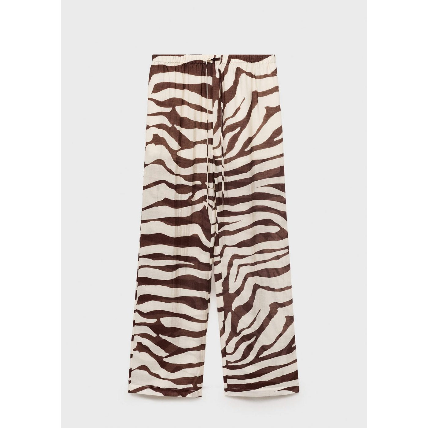 Zebra Print Fluid Trousers
