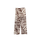 Zebra Print Fluid Trousers