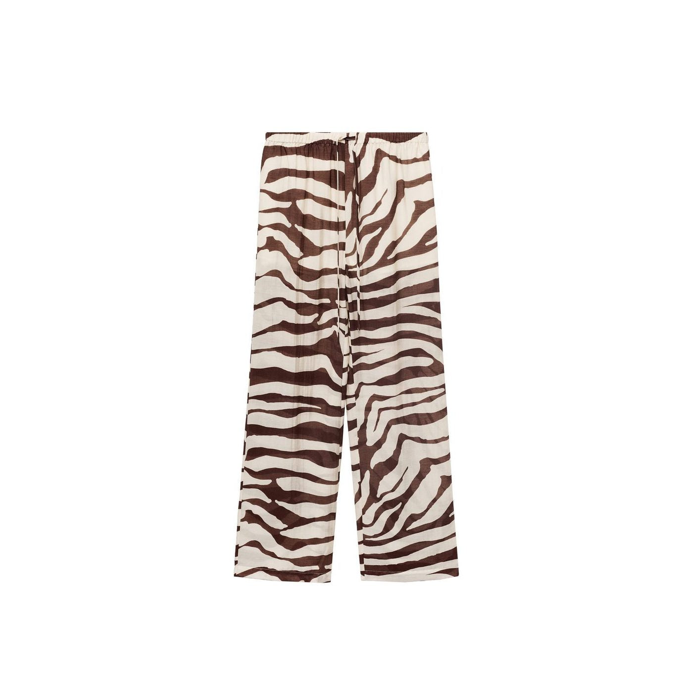 Zebra Print Fluid Trousers
