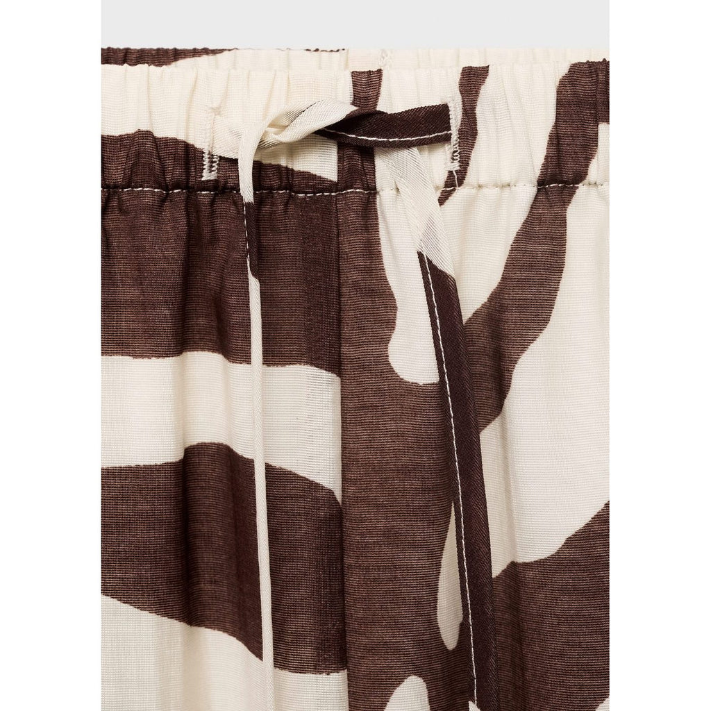 Zebra Print Fluid Trousers