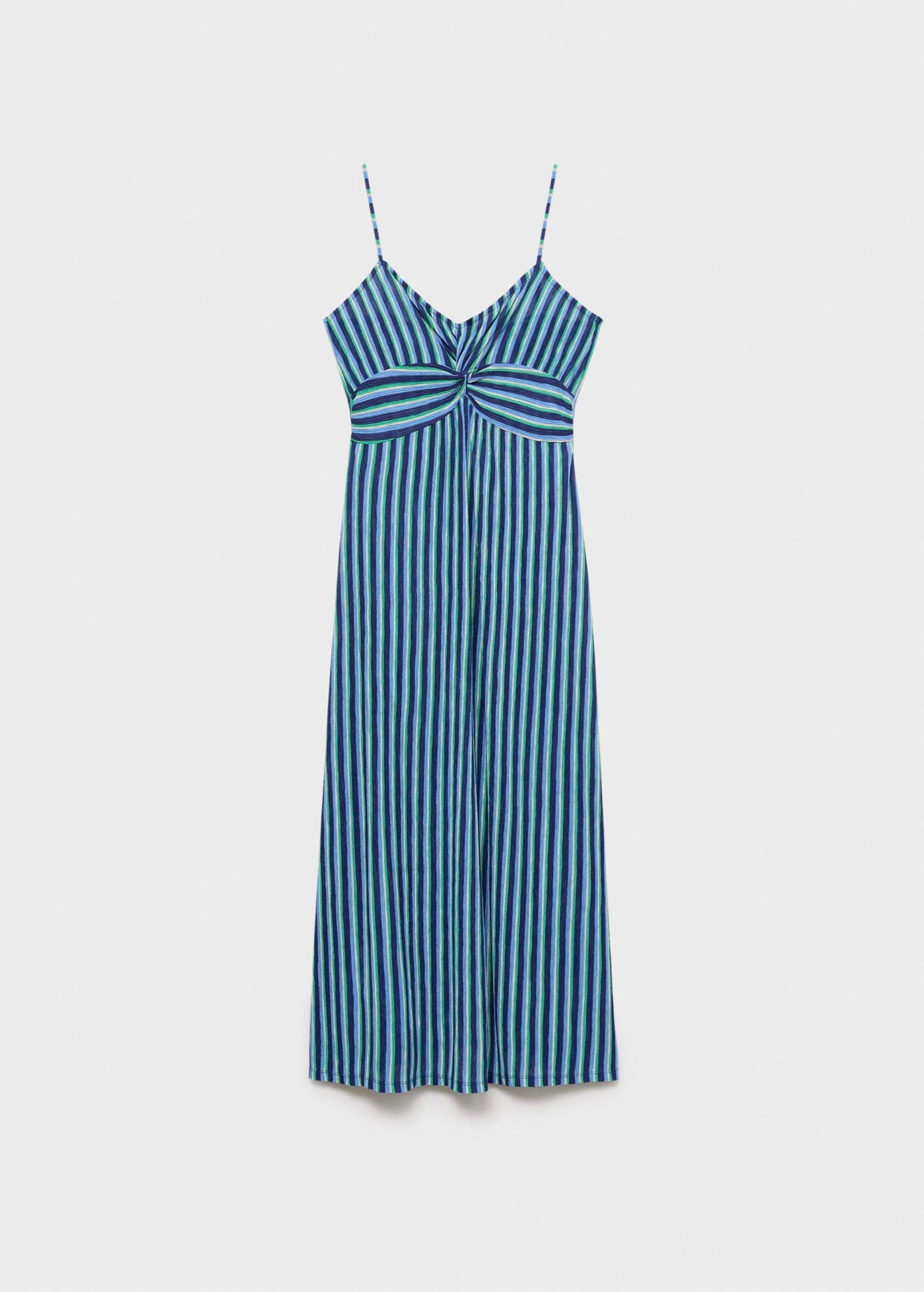 Robe Froncée Rayures