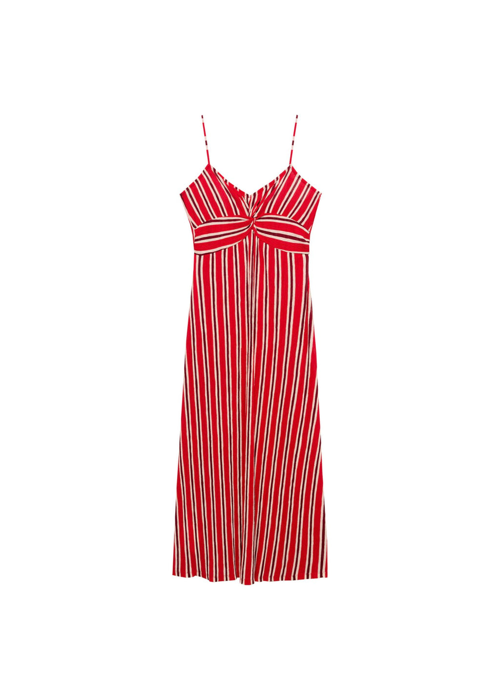 Robe Froncée Rayures