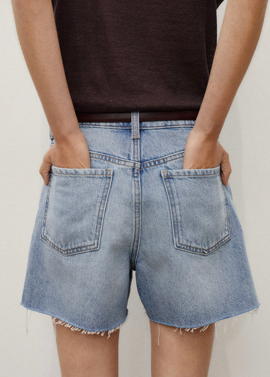 Short En Jean Bas Effiloché