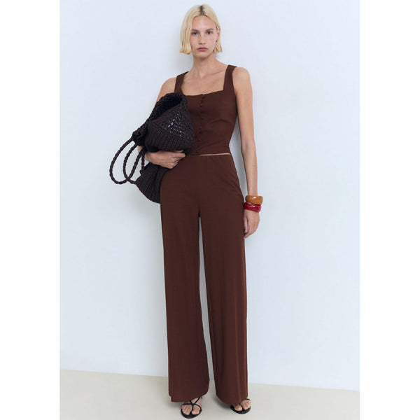 Straight Fluid Trousers