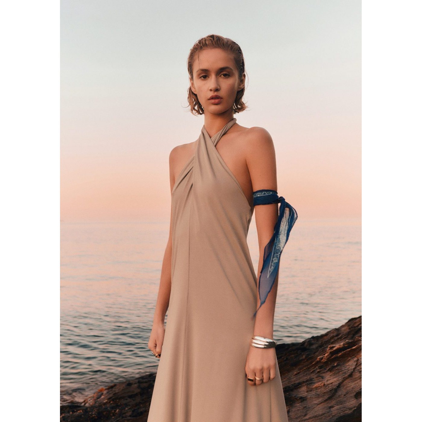 Robe Gong - Gris Clair/Pastel