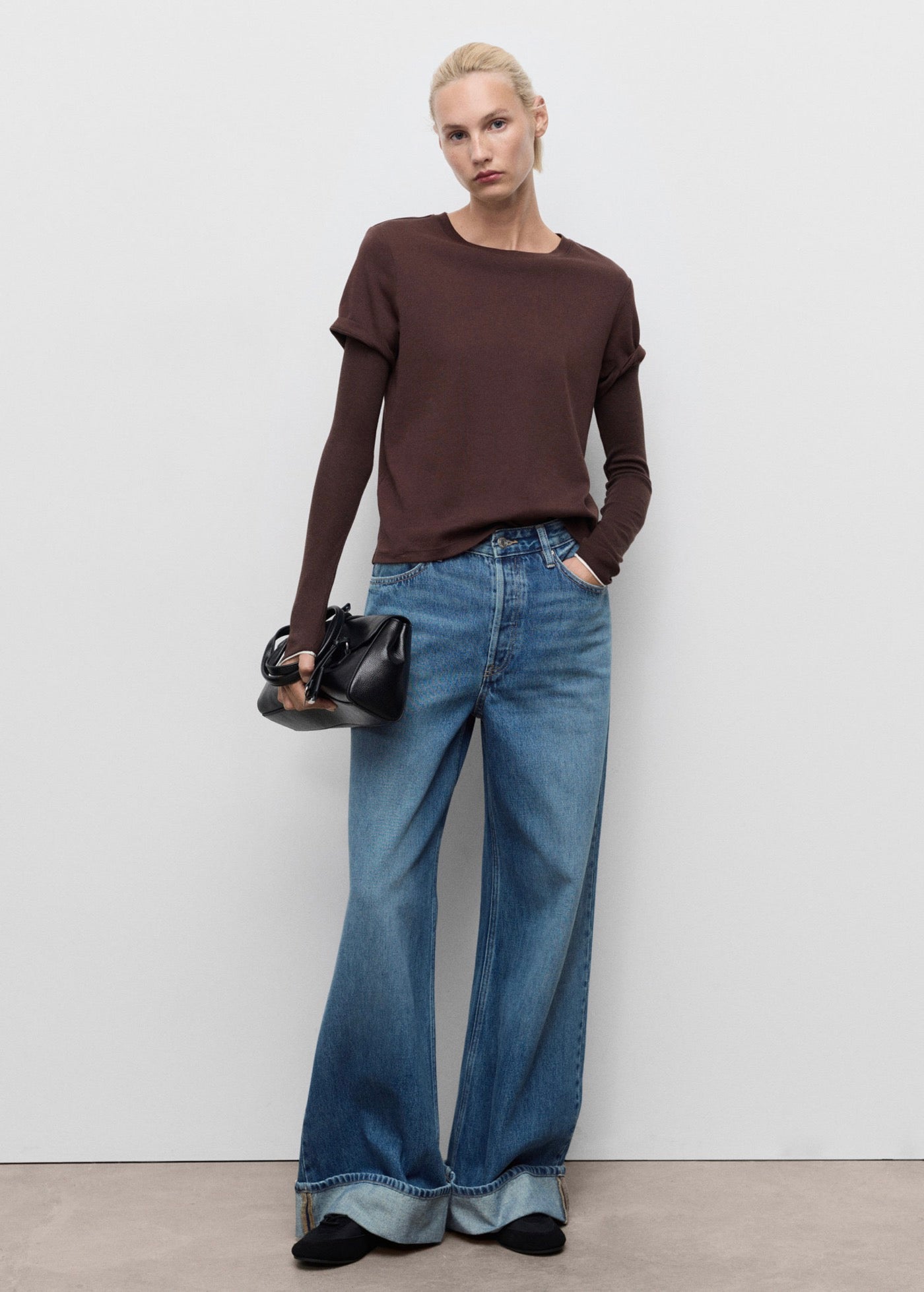 Jean Large À Revers