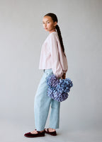 Jean Balloon Bleu Moyen - Fille