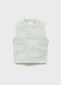 Gilet Flores Vert Pastel - Fille