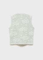 Gilet Flores Vert Pastel - Fille