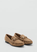 Mocassins En Daim À Boucle