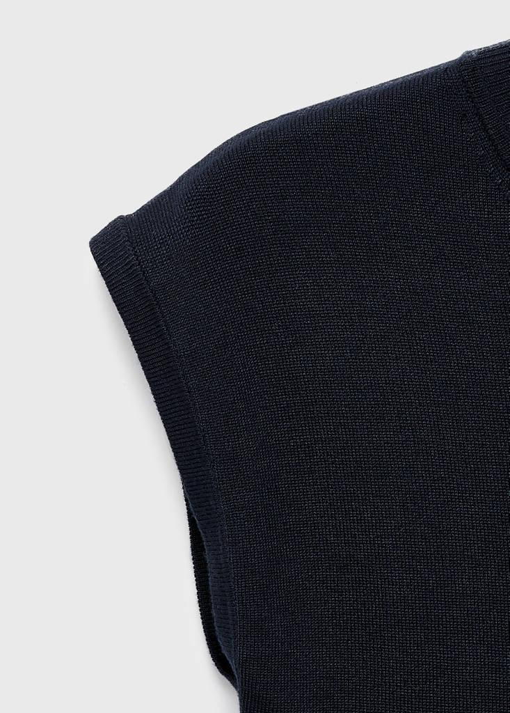 Strickkleid Mit Stehkragen