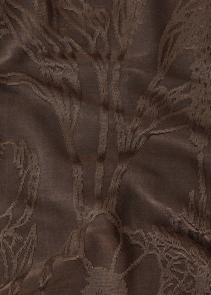 Gerade Hose Aus Blumen-Jacquard